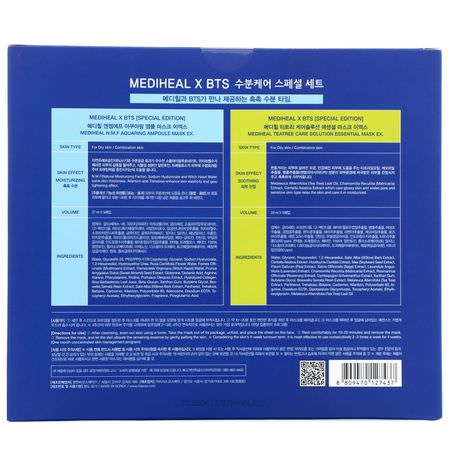 保濕面膜, K美容面膜: Mediheal, x BTS, Hydrating Care Special Set, 10 Sheets