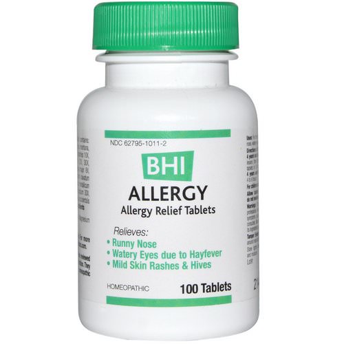 MediNatura, BHI, Allergy, 100 Tablets Review