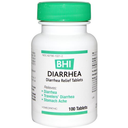 MediNatura, BHI, Diarrhea, 100 Tablets Review