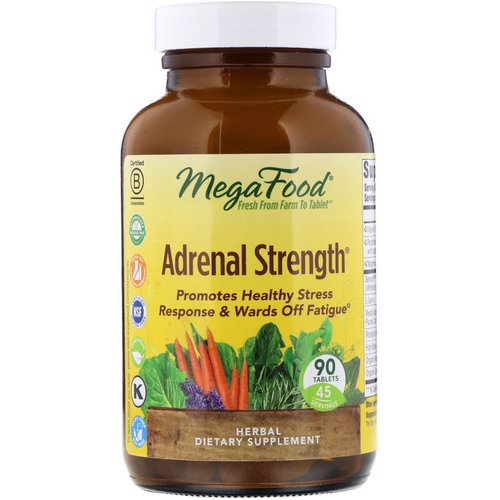 MegaFood, Adrenal Strength, 90 Tablets Review