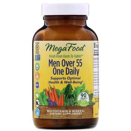MegaFood, Men Over 55 One Daily, 90 Tablets Review