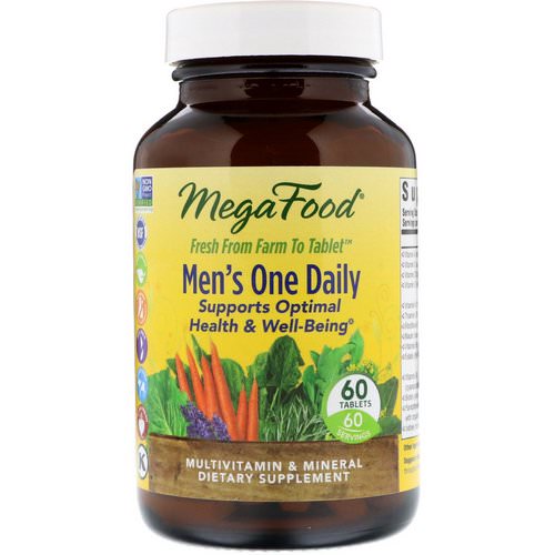 MegaFood, Men's One Daily, Iron Free, 60 Tablets Review