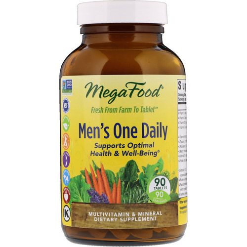 MegaFood, Men's One Daily, Iron Free, 90 Tablets Review