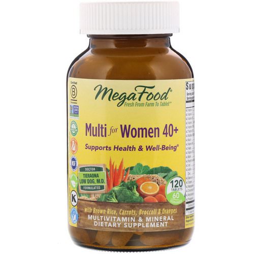 MegaFood, Multi for Women 40+, 120 Tablets Review