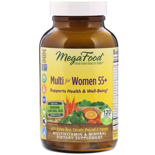 MegaFood, Multi for Women 55+, 120 Tablets Review