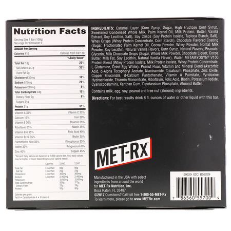 MET-Rx Meal Bars - 餐吧, 運動吧, 核仁巧克力餅, 餅乾