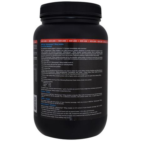MET-Rx Whey Protein Isolate Post-Workout Recovery - 鍛煉後恢復, 乳清蛋白, 運動營養