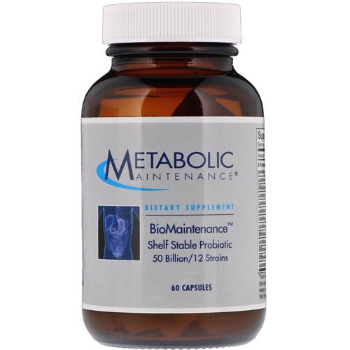 Metabolic Maintenance, BioMaintenance, Shelf Stable Probiotic, 60 Capsules Review