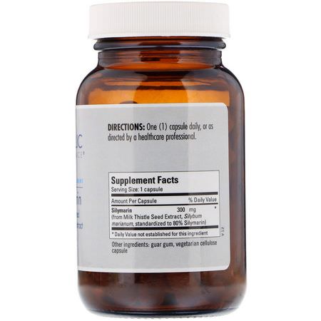 肝臟, 補品: Metabolic Maintenance, Silymarin, Standardized Milk Thistle Extract, 300 mg, 60 Capsules