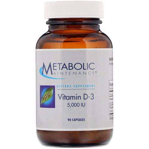 Metabolic Maintenance, Vitamin D-3, 5,000 IU, 90 Capsules Review