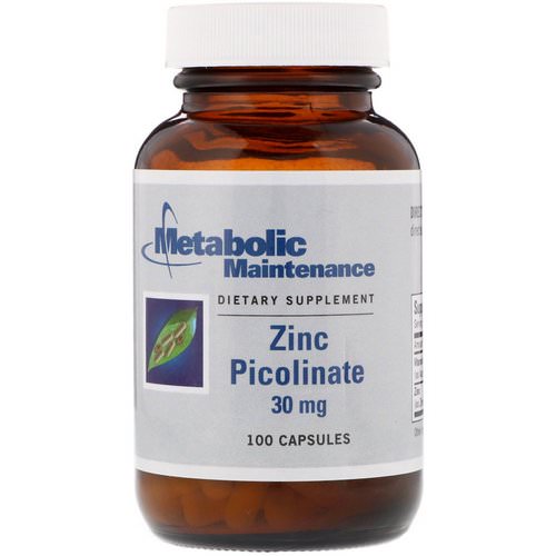 Metabolic Maintenance, Zinc Picolinate, 30 mg, 100 Capsules Review