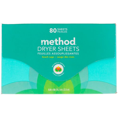 Method, Dryer Sheets, Beach Sage, 80 Sheets Review