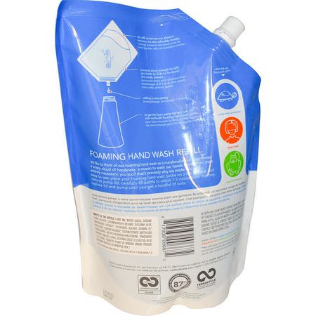 洗手液補充裝, 淋浴: Method, Foaming Hand Wash Refill, Sea Minerals, 28 fl oz (828 ml)