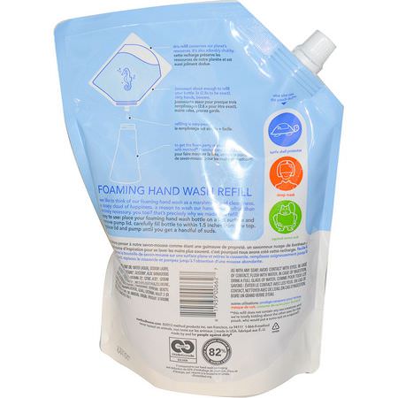 洗手液補充劑, 淋浴: Method, Foaming Hand Wash Refill, Sweet Water, 28 fl oz (828 ml)