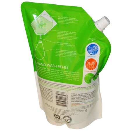 洗手液補充劑, 淋浴: Method, Gel Hand Wash Refill, Cucumber, 34 fl oz (1 L)