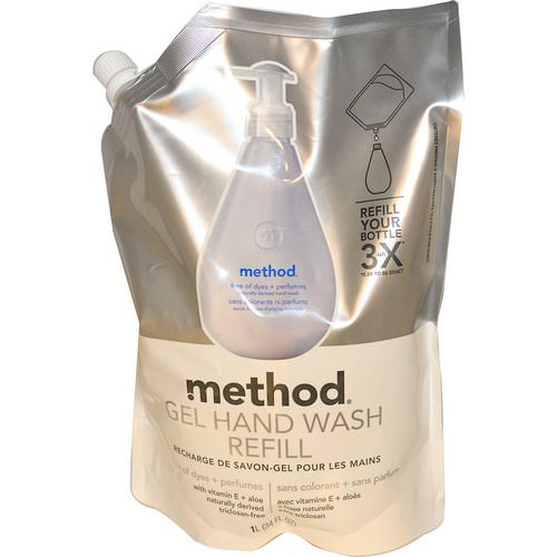 Method, Gel Hand Wash Refill, Free of Dyes + Perfumes, 34 fl oz (1 l) Review