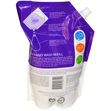 洗手液補充裝, 淋浴: Method, Gel Hand Wash Refill, French Lavender, 34 fl oz (1 L)