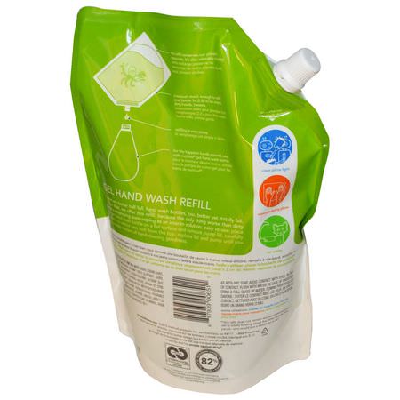 洗手液補充劑, 淋浴: Method, Gel Hand Wash Refill, Green Tea + Aloe, 34 fl oz (1 L)