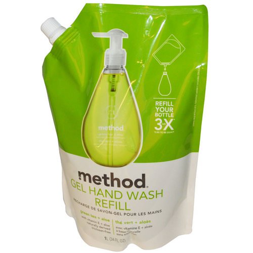 Method, Gel Hand Wash Refill, Green Tea + Aloe, 34 fl oz (1 L) Review