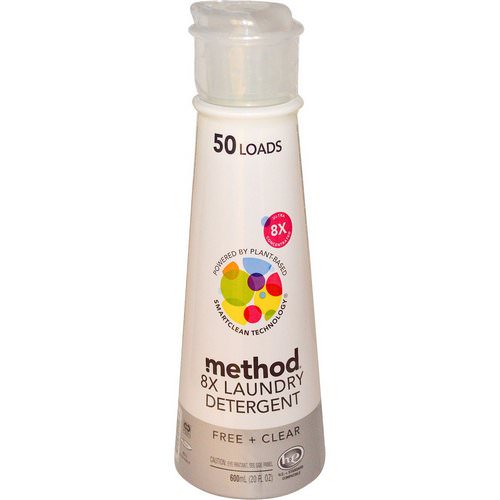 Method, Laundry Detergent, 50 Loads, Free + Clear, 20 fl oz (600 ml) Review