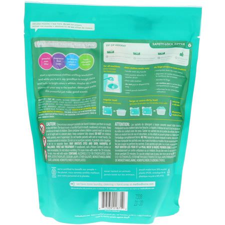 洗滌劑, 洗衣: Method, Laundry Detergent Packs, Beach Sage, 42 Loads, 24.7 oz (700 g)