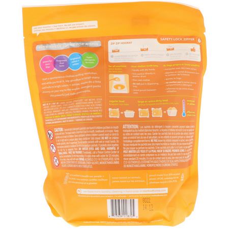 洗滌劑, 洗衣: Method, Laundry Detergent Packs, Ginger Mango, 42 Loads, 24.7 oz (700 g)