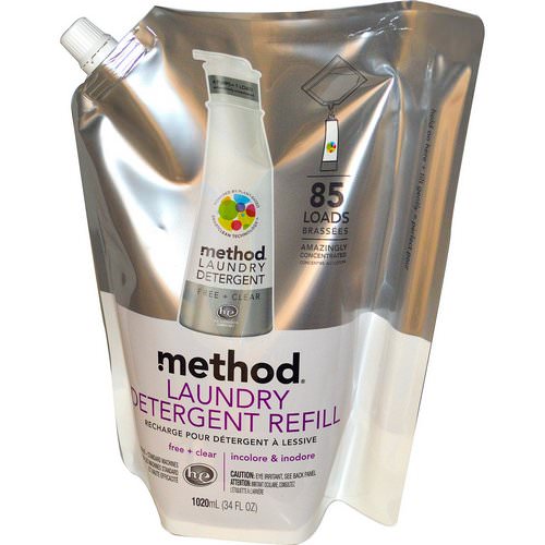 Method, Laundry Detergent Refill, 85 Loads, Free + Clear, 34 fl oz (1020 ml) Review