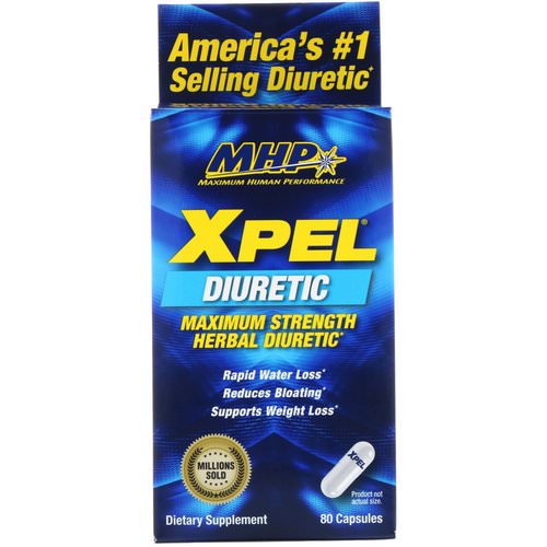 MHP, Xpel, Maximum Strength Herbal Diuretic, 80 Capsules Review