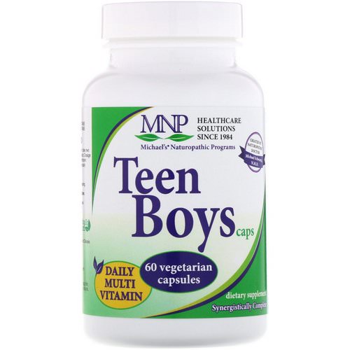 Michael's Naturopathic, Teen Boys Caps, Daily Multi-Vitamin, 60 Vegetarian Capsules Review