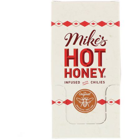 蜂蜜甜甜餅: Mike's Hot Honey, Infused With Chilies, 12 Packets, 0.75 oz (21 g) Each