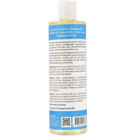 清潔劑, 護髮素: Mild By Nature, Oatmeal Pet Shampoo, 12 fl oz (355 ml)