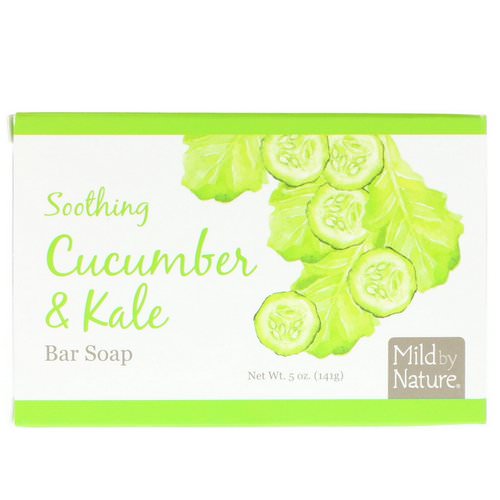Mild By Nature, Soothing Bar Soap, Cucumber & Kale, 5 oz (141 g) Review