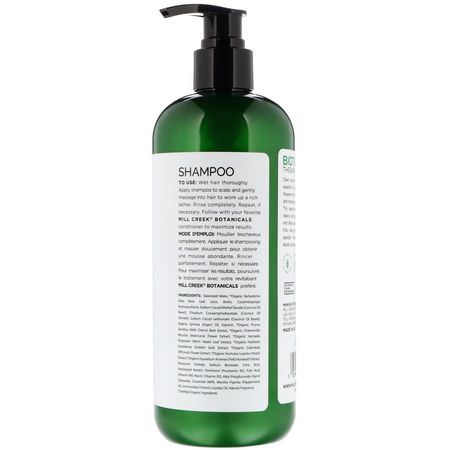 洗髮, 護髮: Mill Creek Botanicals, Biotin Shampoo, Therapy Formula, 14 fl oz (414 ml)