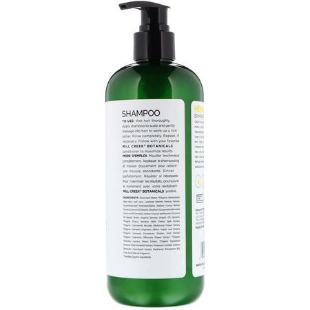 洗髮, 護髮: Mill Creek Botanicals, Henna Shampoo, Enhancing Formula, 14 fl oz (414 ml)