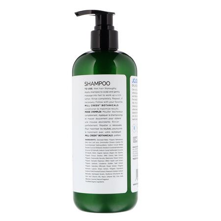 洗髮, 護髮: Mill Creek Botanicals, Jojoba Shampoo, Balancing Formula, 14 fl oz (414 ml)