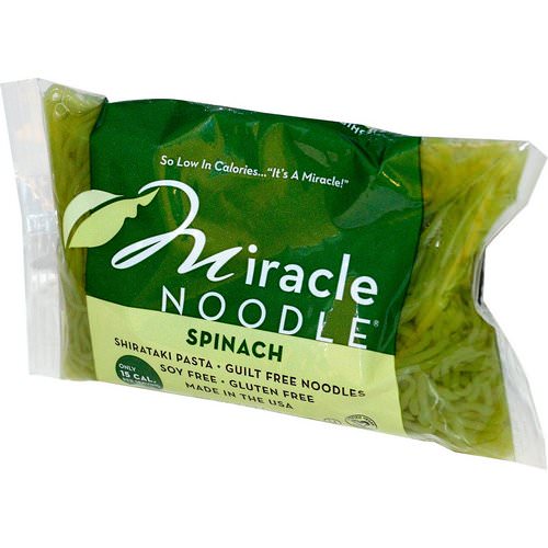 Miracle Noodle, Spinach, Shirataki Pasta, 7 oz (198 g) Review