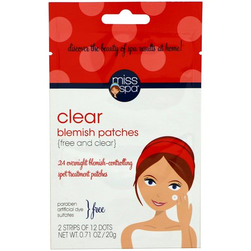 Miss Spa, Clear, Blemish Patches, 24 Spots Review
