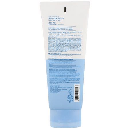 清潔劑, 洗面奶: Missha, Super Aqua Ultra Hyalon Foaming Cleanser, 6.76 fl oz (200 ml)