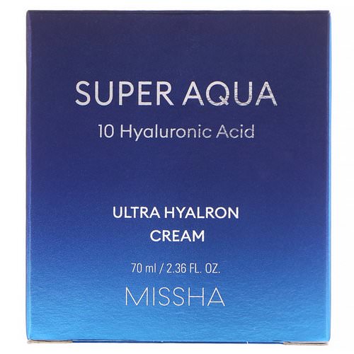 Missha, Super Aqua, Ultra Hyalron Cream, 2.36 fl oz (70 ml) Review