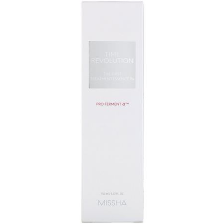 碳粉, K美容潔面乳: Missha, Time Revolution, The First Treatment Essence Rx, 5.07 fl oz (150 ml)