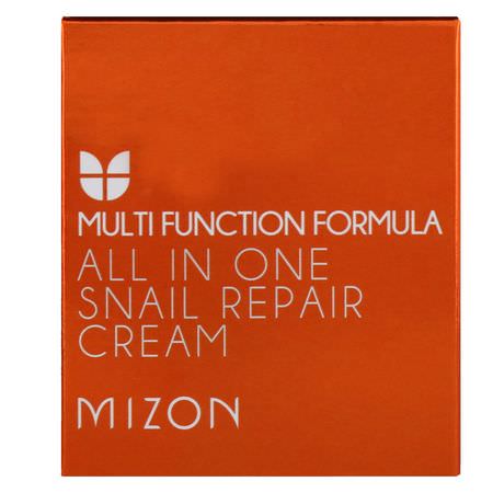 K-美容保濕霜, 乳霜: Mizon, All In One Snail Repair Cream, 2.53 oz (75 ml)