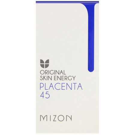 K美容保濕霜, 乳霜: Mizon, Original Skin Energy Placenta 45, 1.01 fl oz (30 ml)