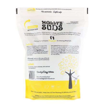 洗滌劑, 洗衣: Molly's Suds, Oxygen Whitener, 41.09 oz (1.15 kg)