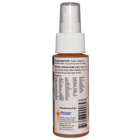 頭皮護理, 頭髮護理: Morningstar Minerals, Derma Boost Rejuvenating Spray Mist, 2 fl oz (59 ml)