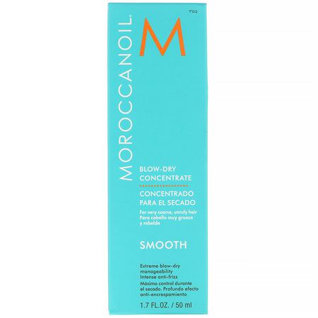 免洗護理: Moroccanoil, Blow-Dry Concentrate, Smooth, 1.7 fl oz (50 ml)