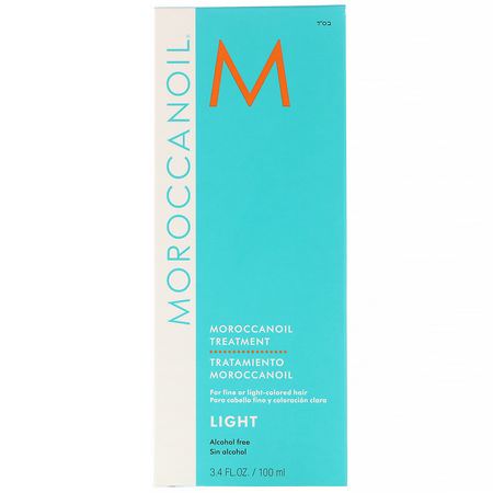 血清, 髮油: Moroccanoil, Moroccanoil Treatment, Light, 3.4 fl oz (100 ml)