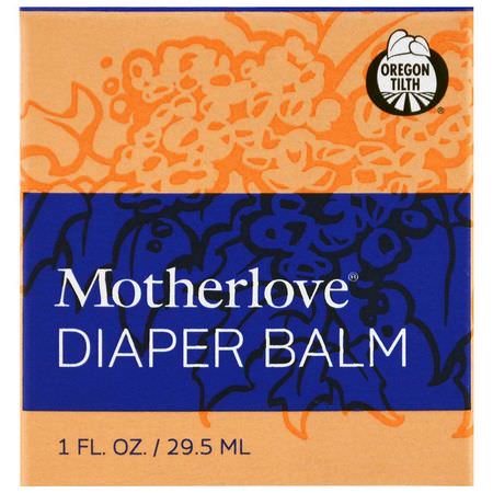 尿布疹治療, 尿布: Motherlove, Diaper Balm, 1 oz (29.5 ml)
