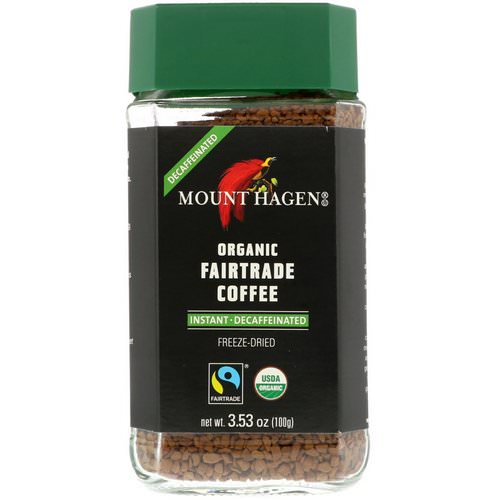 Mount Hagen, Organic Fairtrade Coffee, Instant, Decaffeinated, 3.53 oz (100 g) Review