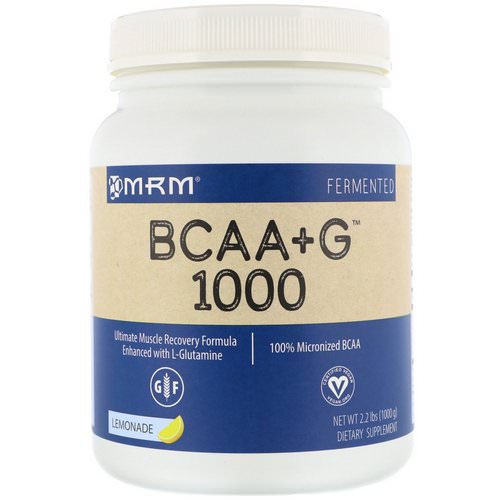 MRM, BCAA+G 1000, Lemonade, 2.2 lbs (1000 g) Review