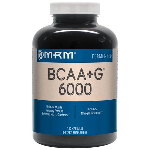 MRM, BCAA+G 6000, 150 Capsules Review